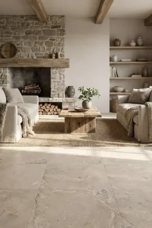 Dernier Modèle Carrelage Provenza Sand 90x90 – Travertin beige naturel